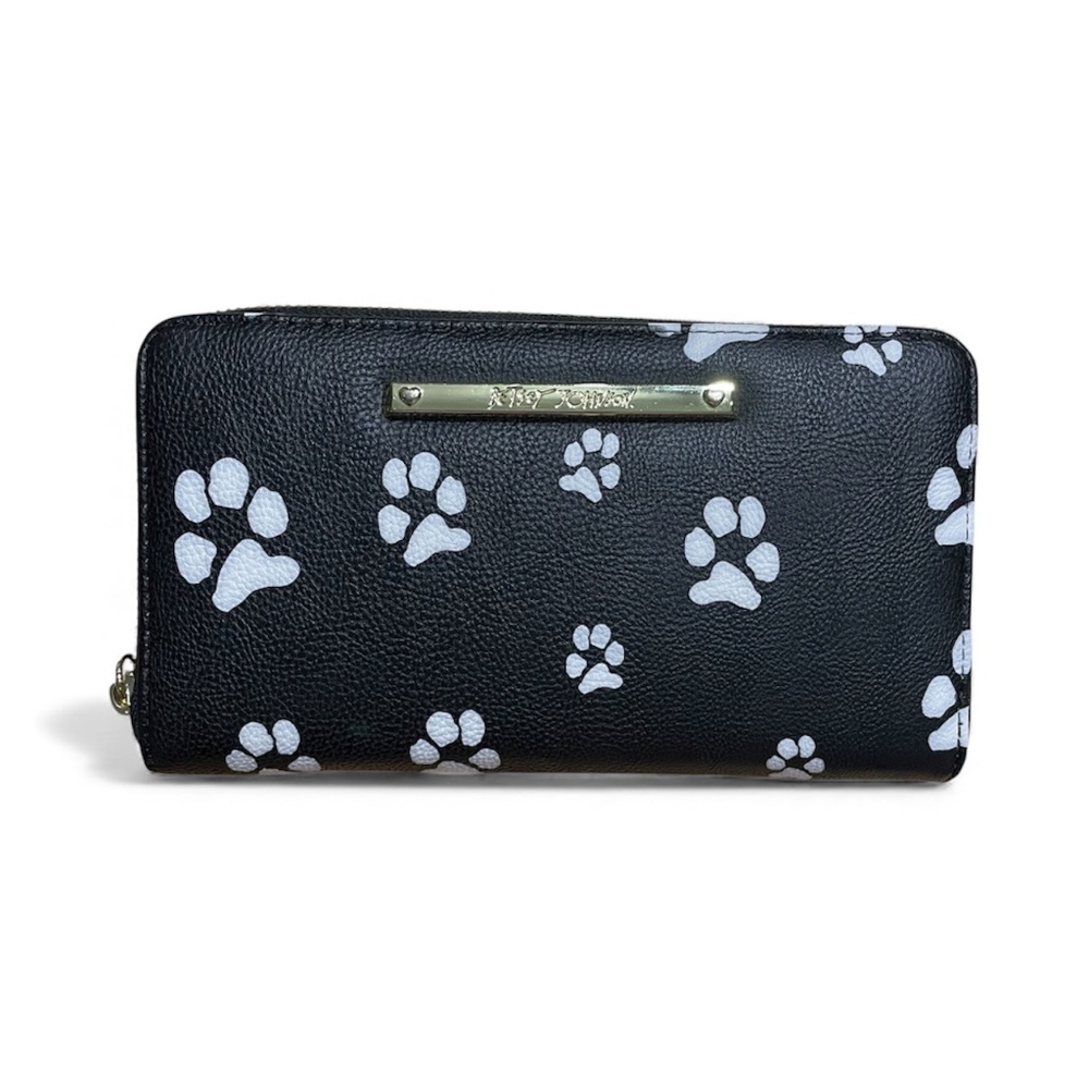 Black Paw Print Women's Wallet